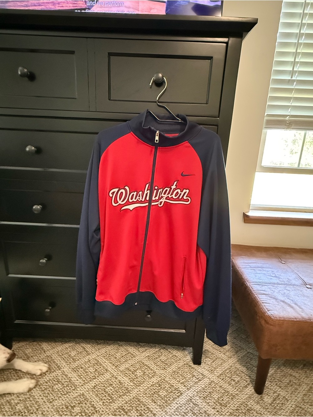 Nike Men’s Washington Red and Navy Performance Jacket
